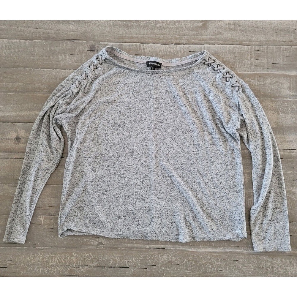 Inspired Hearts‎ women's Long Sleeve Shirt Size XL Gray
